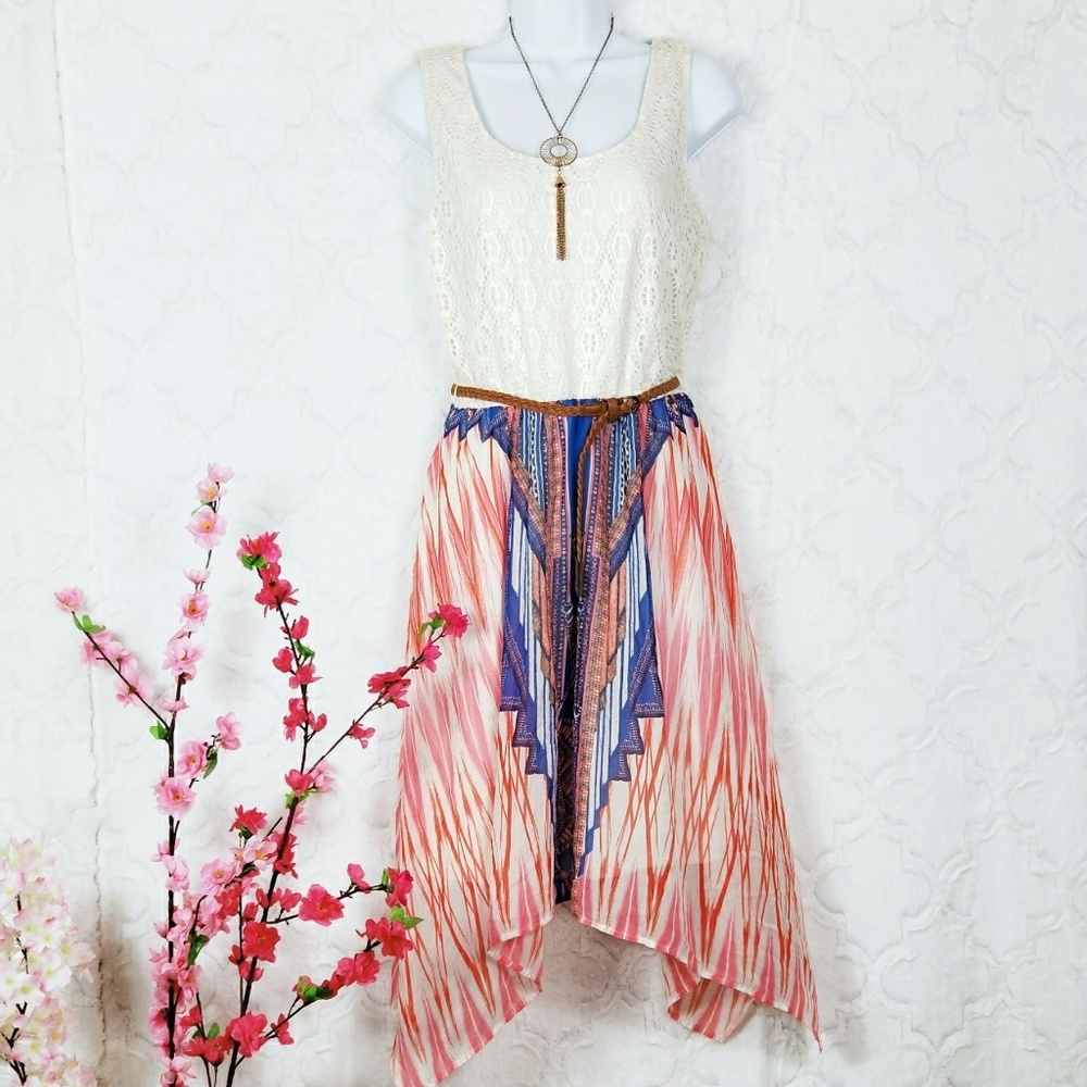 Luxology Sleeveless Dress With Belt